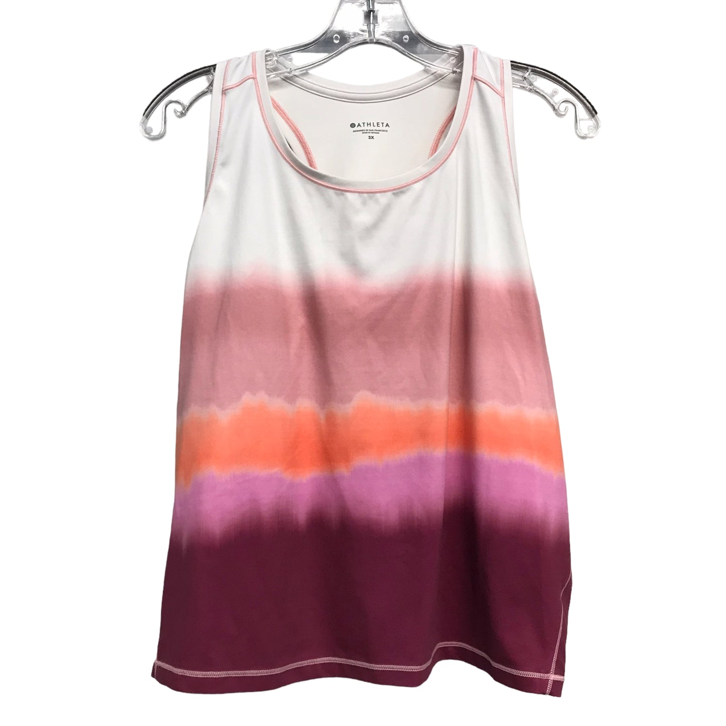 Athletic Tank Top By Athleta In Multi, Size:3X