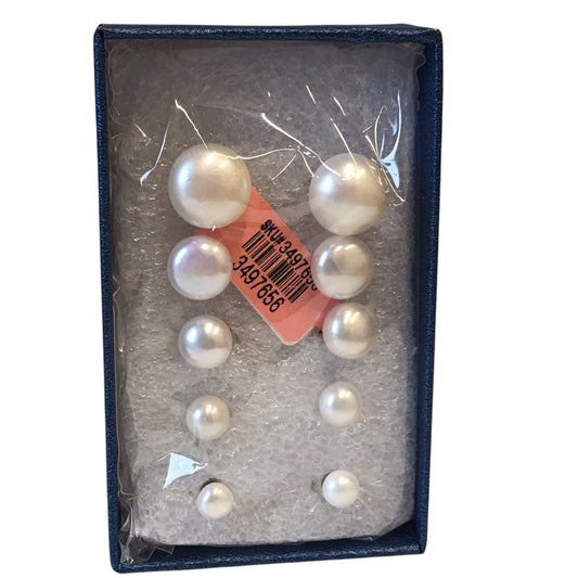 Earrings Other In White, Size:05 Piece Set