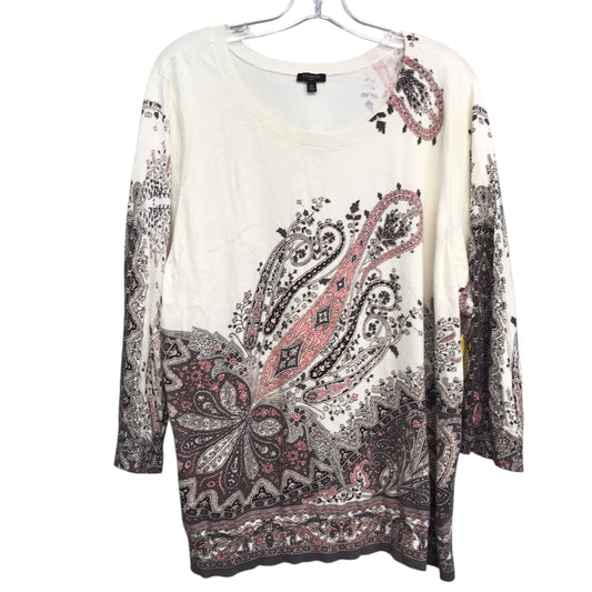 Sweater By Talbots In Multi, Size:3X