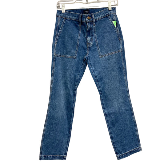 Jeans Straight By J. Crew In Blue Denim, Size:2