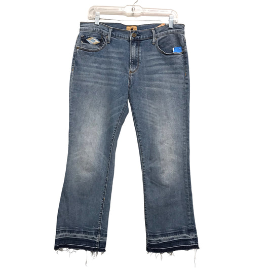 Jeans Straight By Driftwood In Blue Denim, Size:12