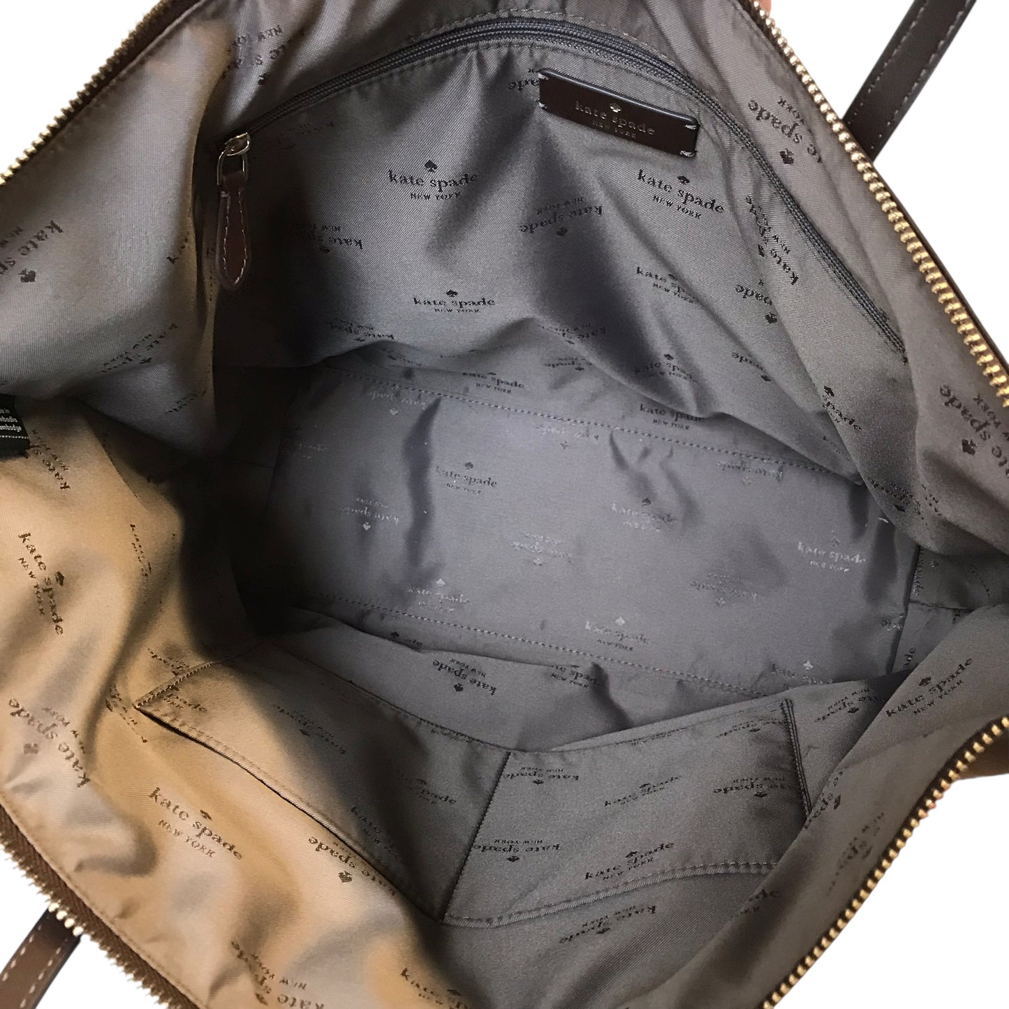 Tote Designer By Kate Spade In Brown, Size:Medium