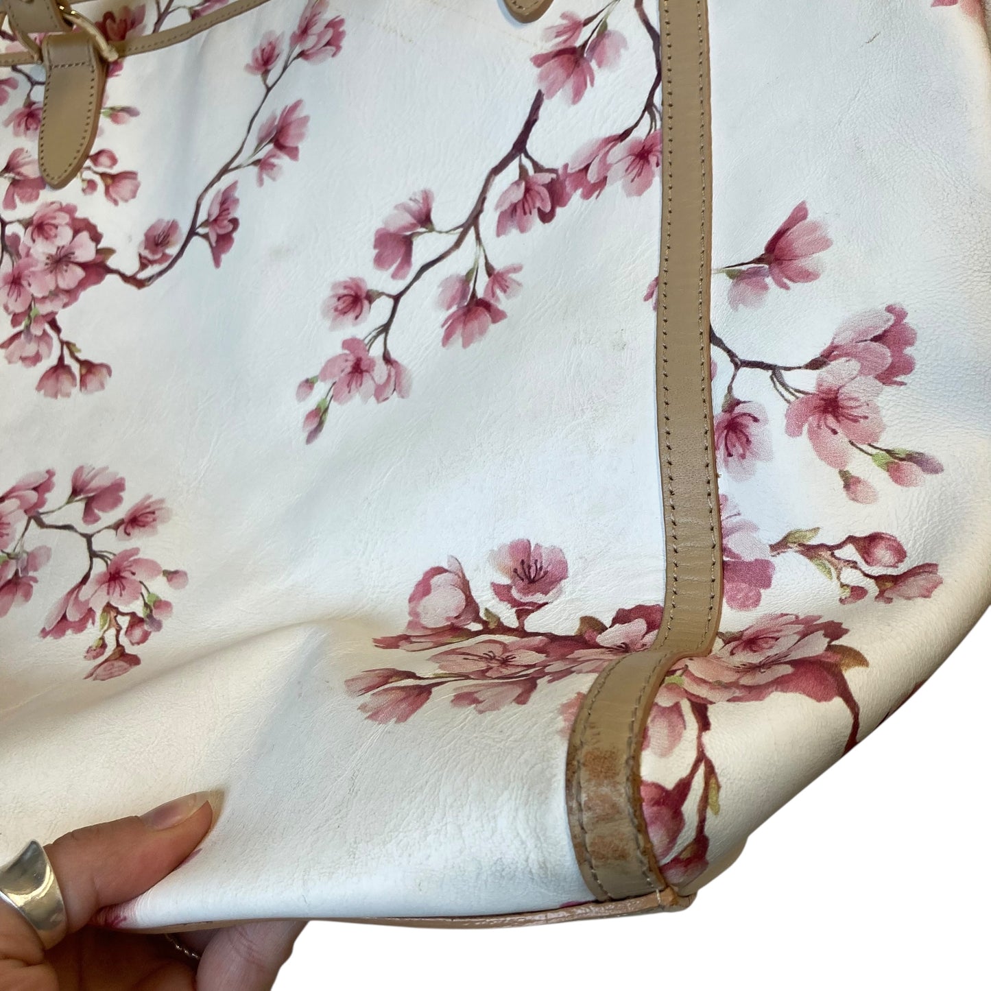 Handbag Designer By Brahmin In Floral Print, Size:Large