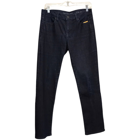 Jeans Boot Cut By Calvin Klein In Blue Denim, Size:6