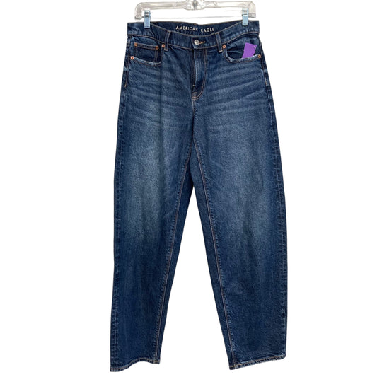 Jeans Wide Leg By American Eagle In Blue Denim, Size:2