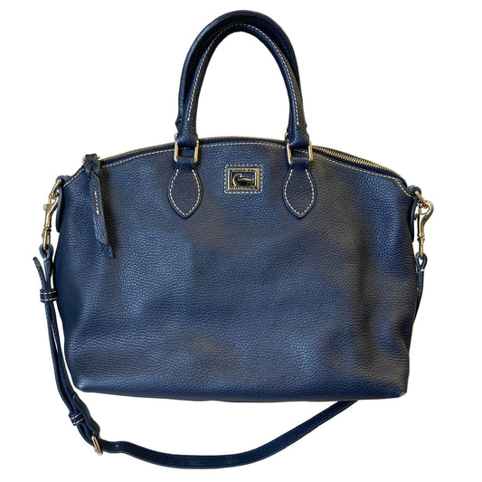 Handbag Designer By Dooney And Bourke In Navy, Size:Medium