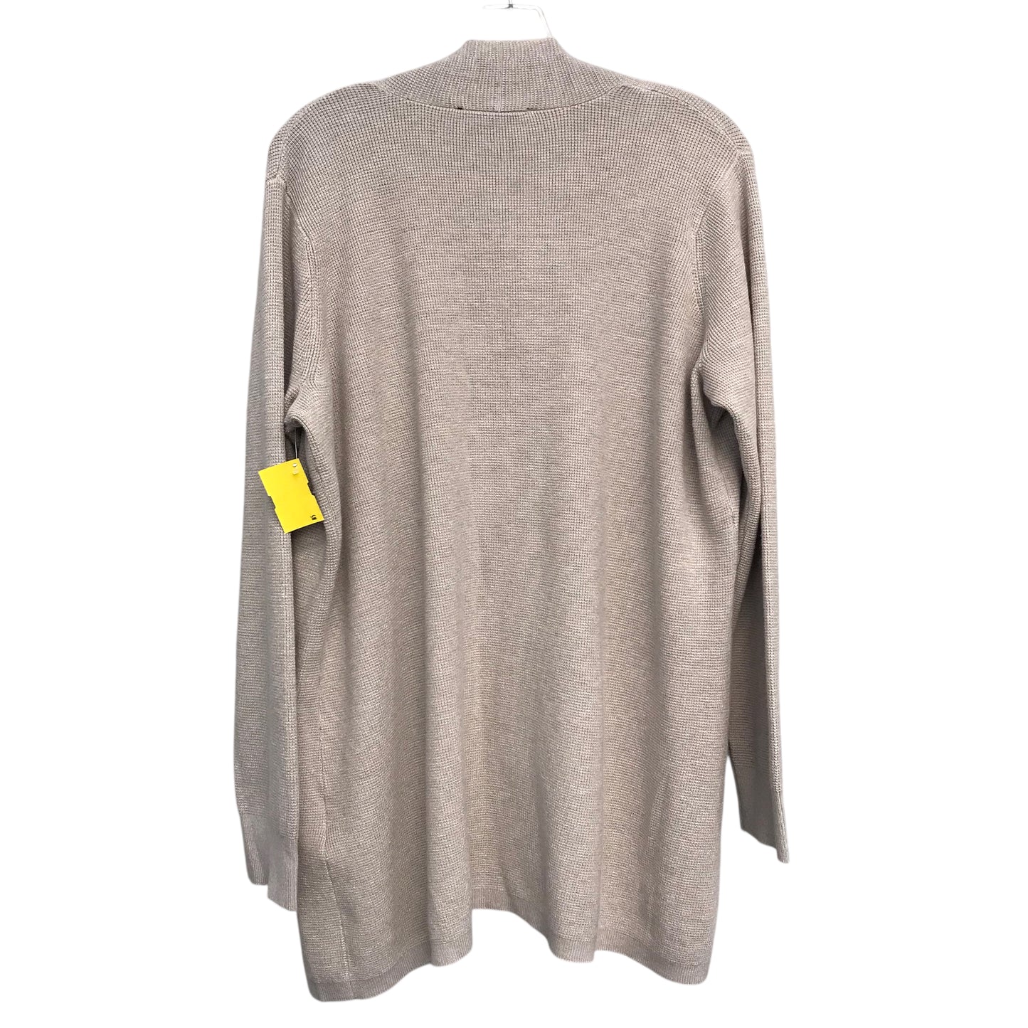 Sweater Cardigan By Cyrus In Tan, Size:1X