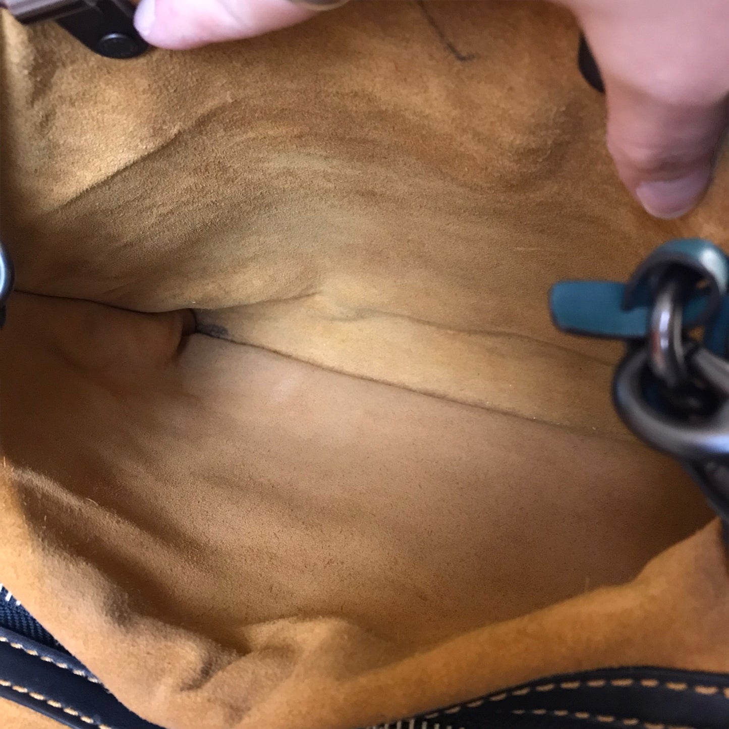 Handbag Designer By Coach In Green, Size:Large