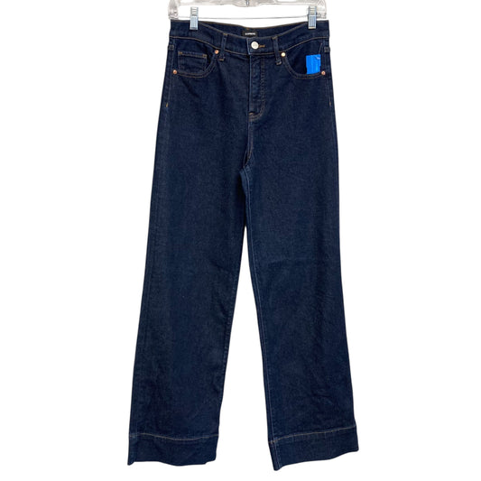 Jeans Wide Leg By Express In Blue Denim, Size:2