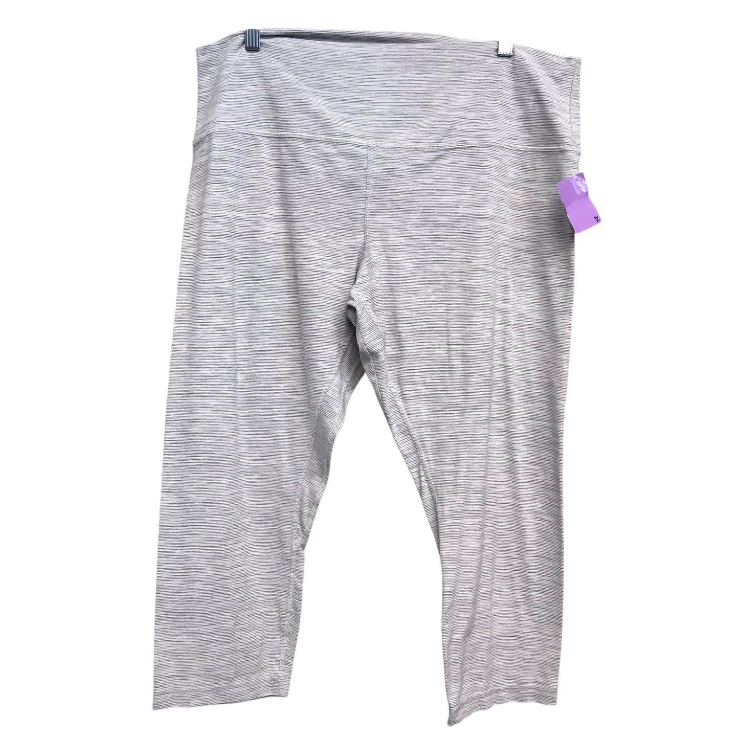 Athletic Capris By Lululemon In Grey, Size:1X