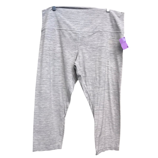 Athletic Capris By Lululemon In Grey, Size:1X
