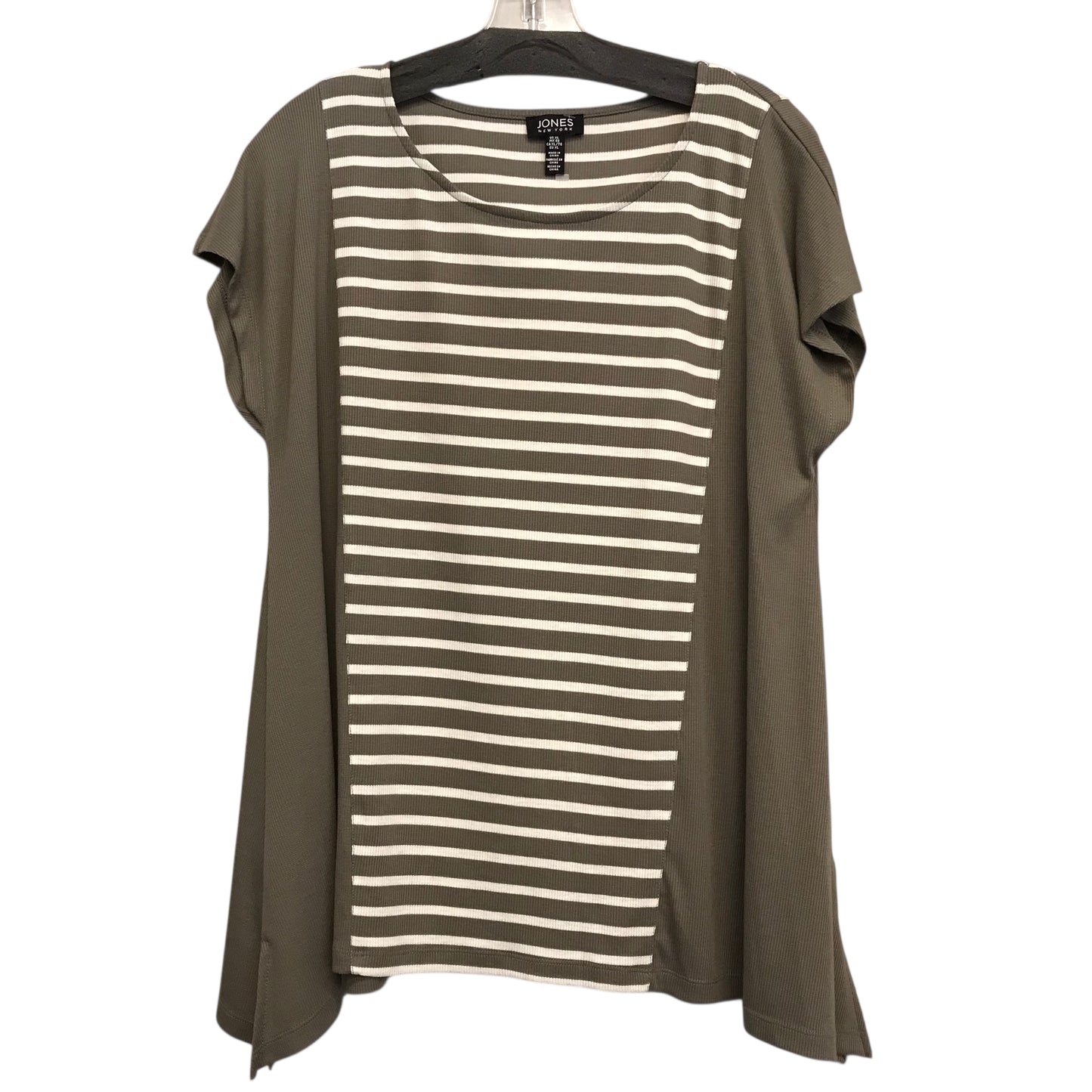 Top Ss By Jones New York In Green & White, Size:Xl