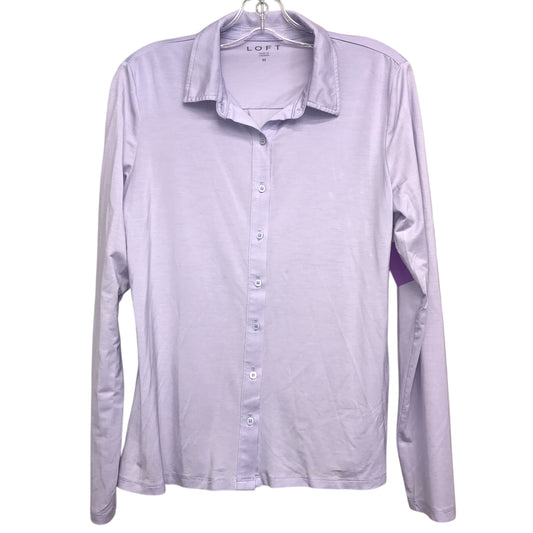 Top Ls Basic By Loft In Purple, Size:M