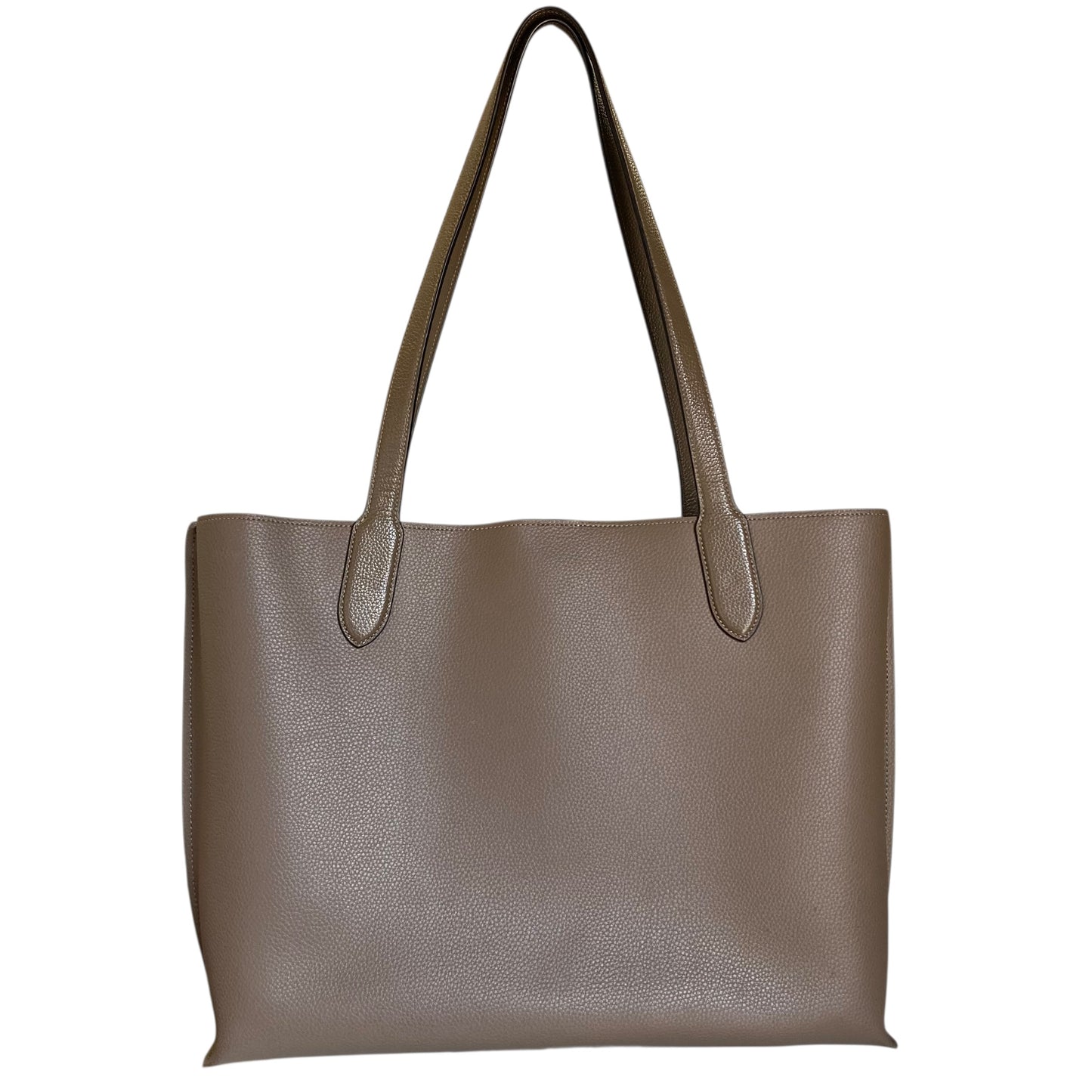 Tote Designer By Coach In Taupe, Size:Large