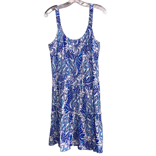 Dress Designer By Lilly Pulitzer In Blue & White, Size:L