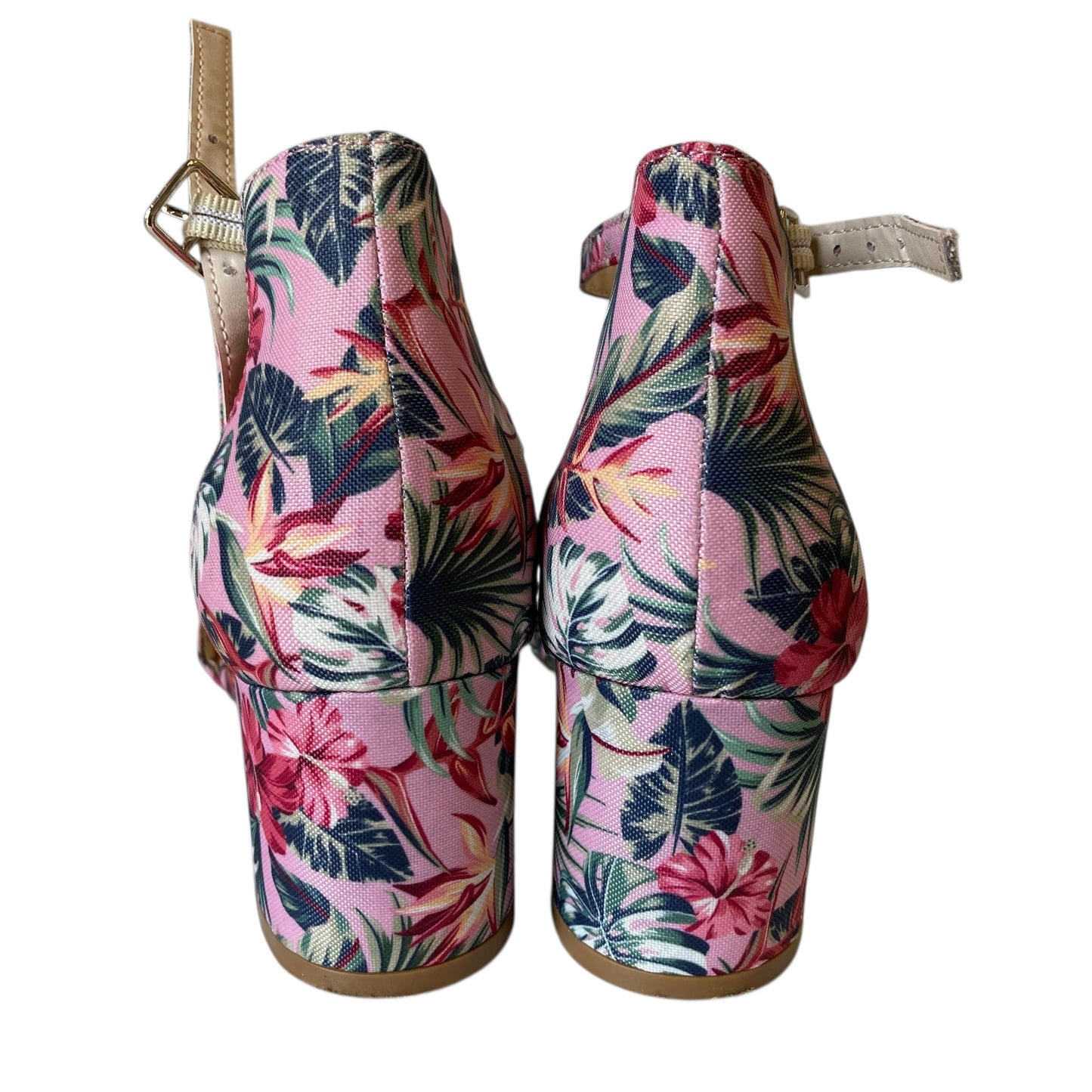 Shoes Heels Platform By Serra In Floral Print, Size:8