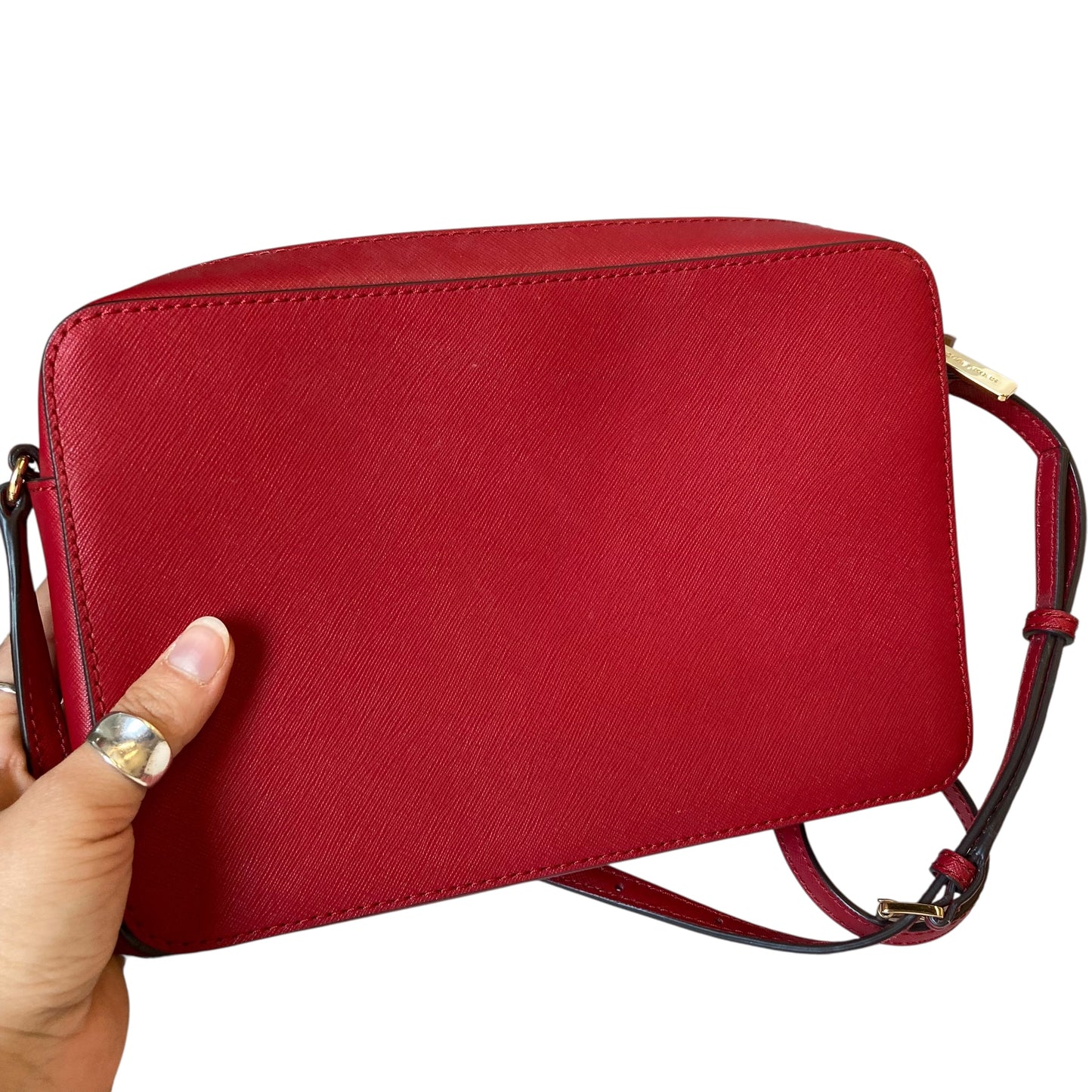 Crossbody Designer By Michael Kors In Red, Size:Medium