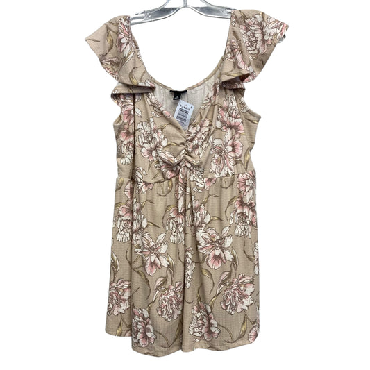 Top Ss By Torrid In Brown & Pink, Size:2X