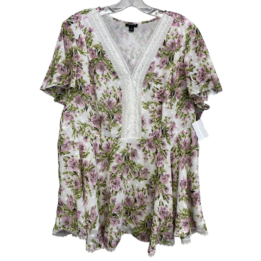 Top Ss By Torrid In Purple & White, Size:2X