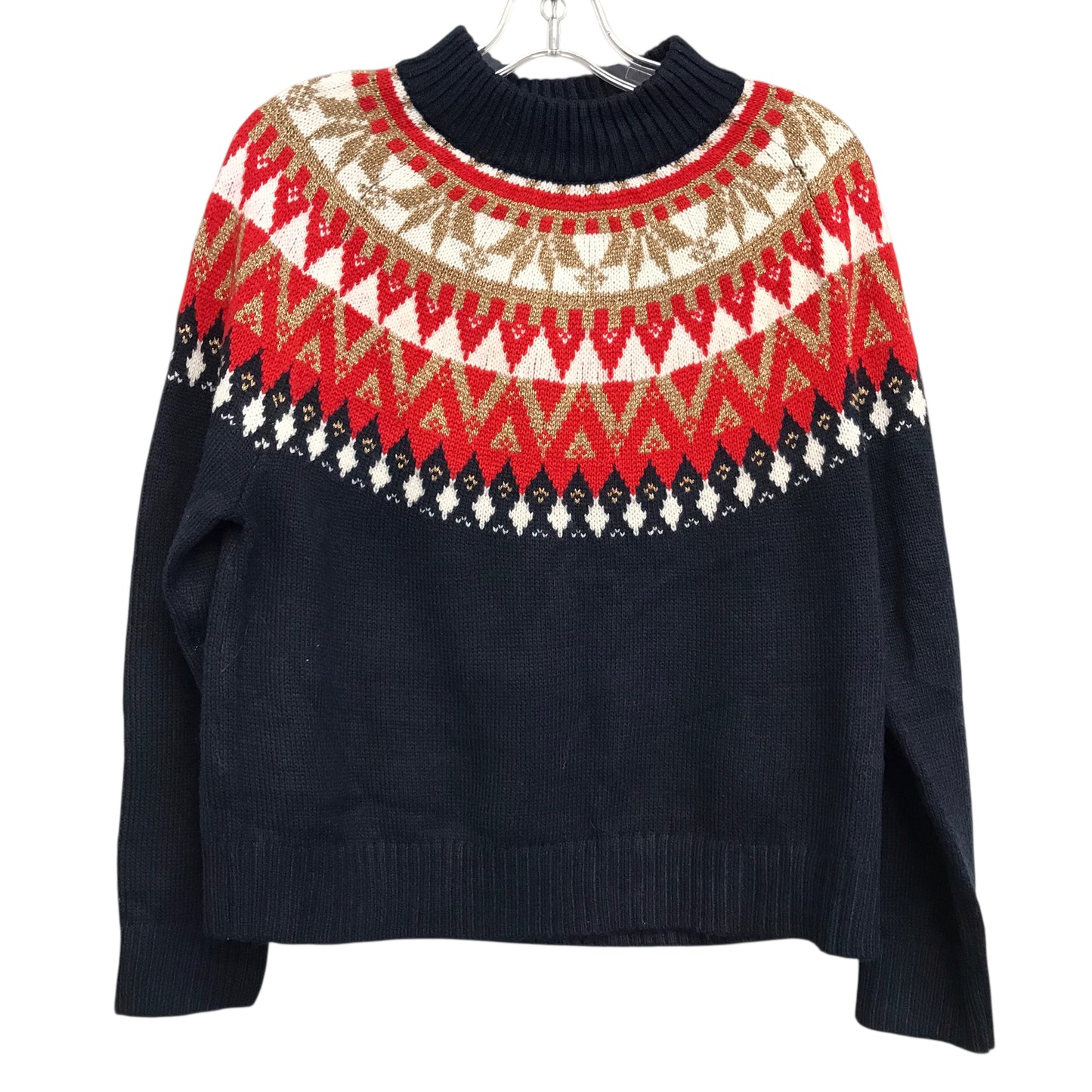 Sweater By Tommy Hilfiger In Blue & Red & White, Size:M