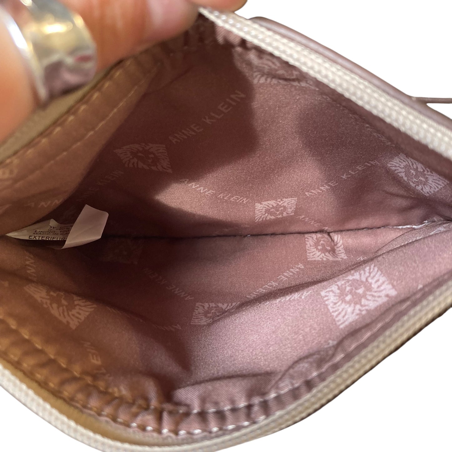 Crossbody By Anne Klein In Beige, Size:Small