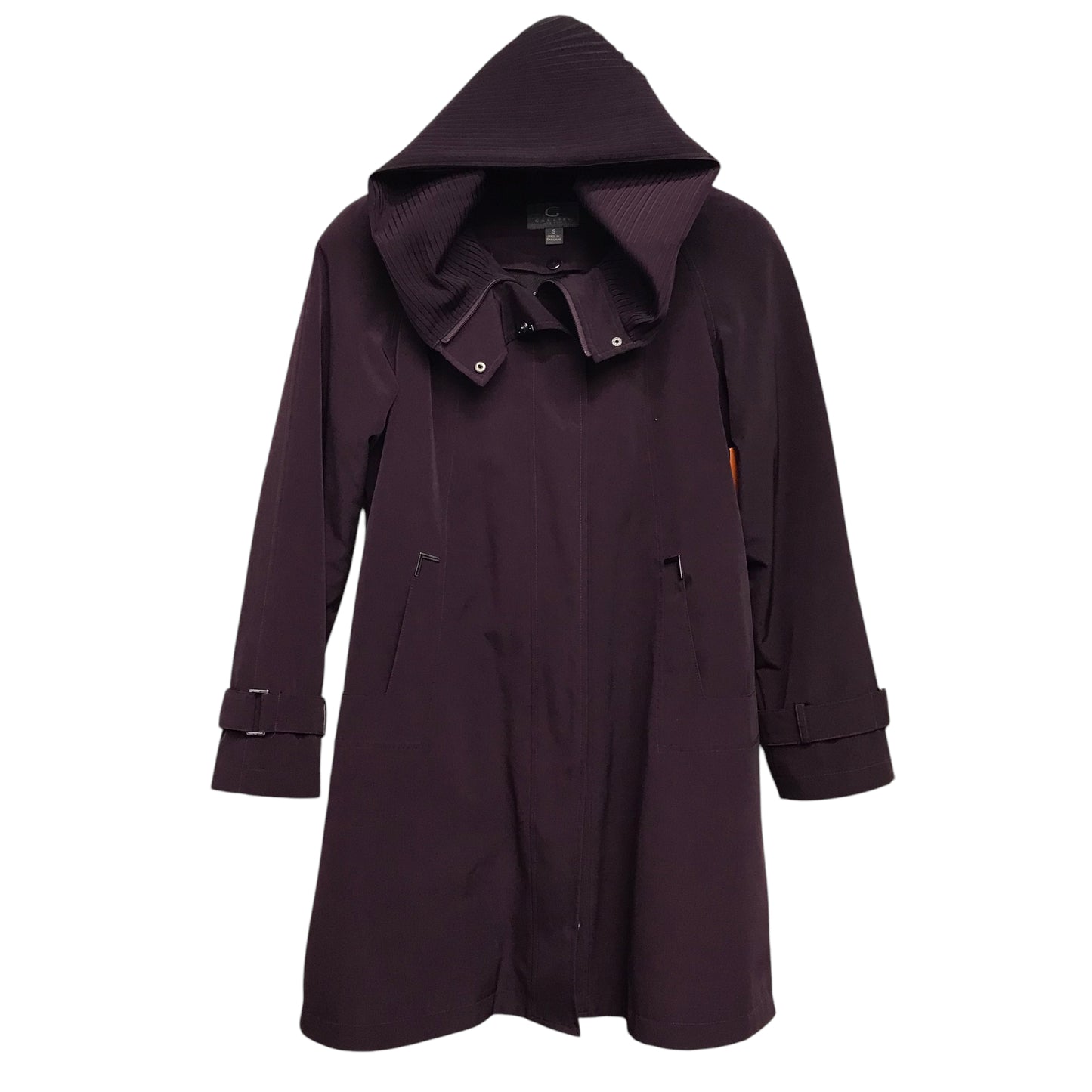 Coat Raincoat By Gallery In Purple, Size:S