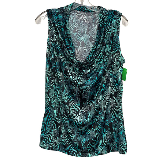 Top Sleeveless By Worthington In Green, Size:L