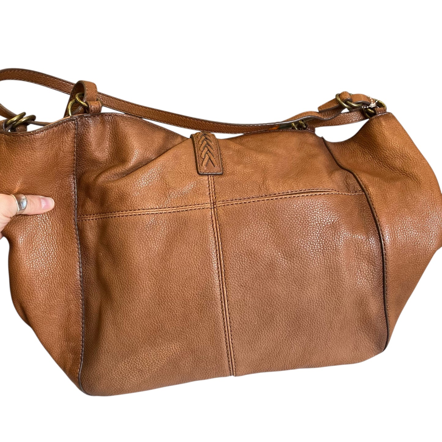 Handbag Designer By Frye In Brown, Size:Large