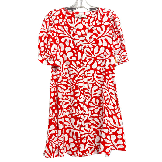 Dress Work By Loft In Red & White, Size:M
