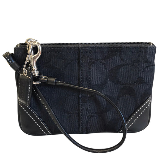 Wristlet Designer By Coach In Black, Size:Small