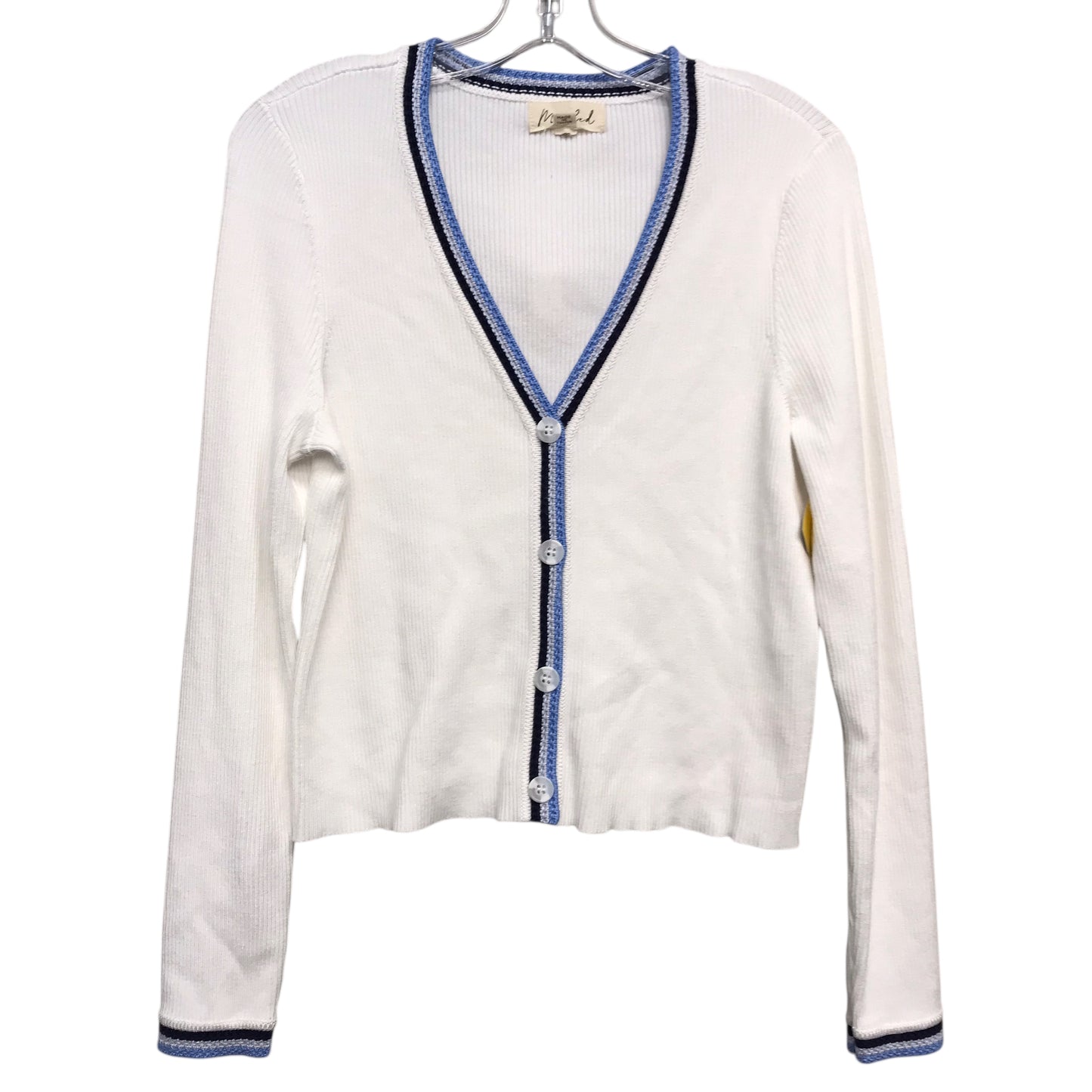 Cardigan By Marled In White, Size:M