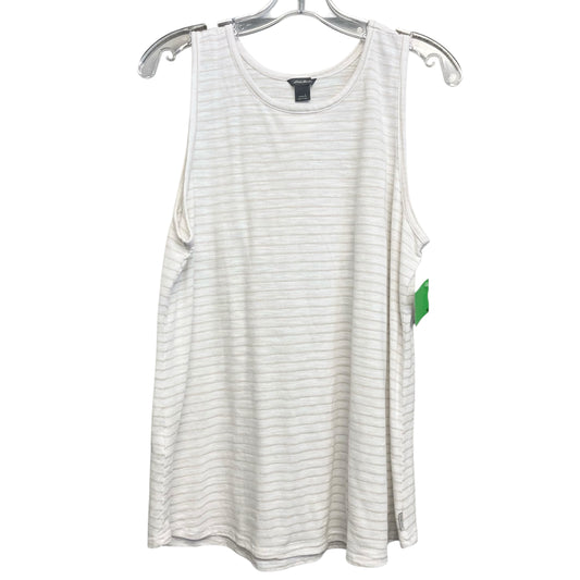 Top Sleeveless By Eddie Bauer In Striped Pattern, Size:L