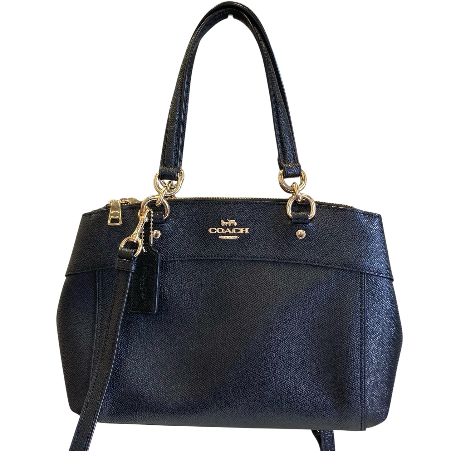 Handbag Designer By Coach In Black, Size:Small