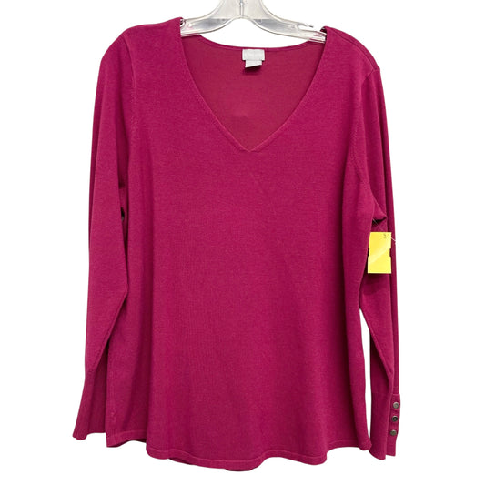 Top Ls By Chicos In Pink, Size:L