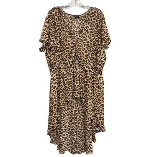 Kimono Top SS By Torrid In Animal Print, Size:3X