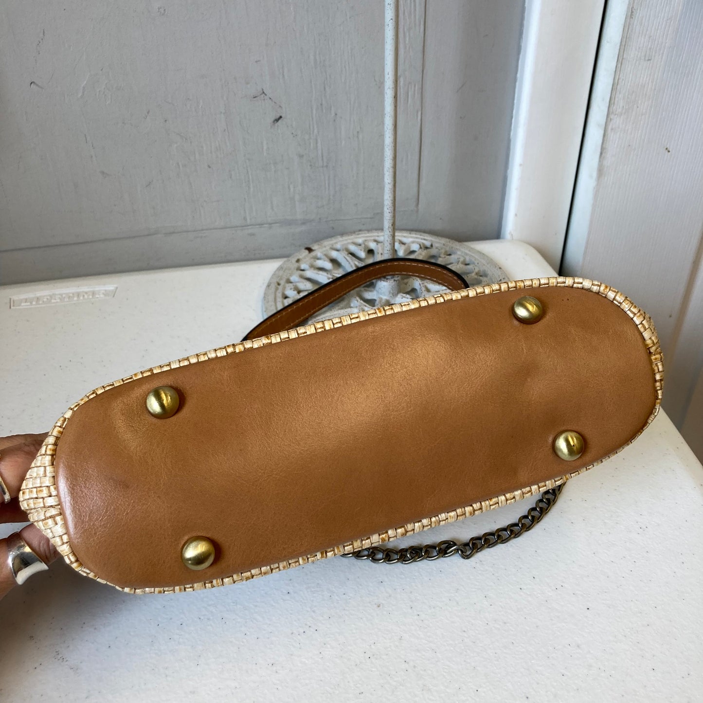 Handbag Designer By Patricia Nash In Tan, Size:Small