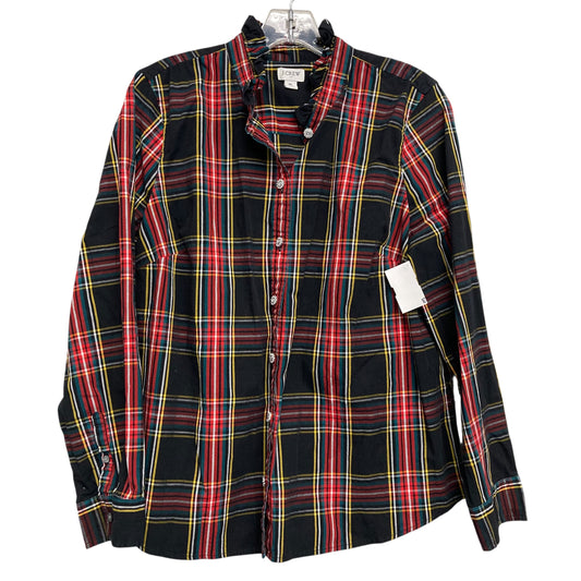 Top Ls By J. Crew In Plaid Pattern, Size:Xl