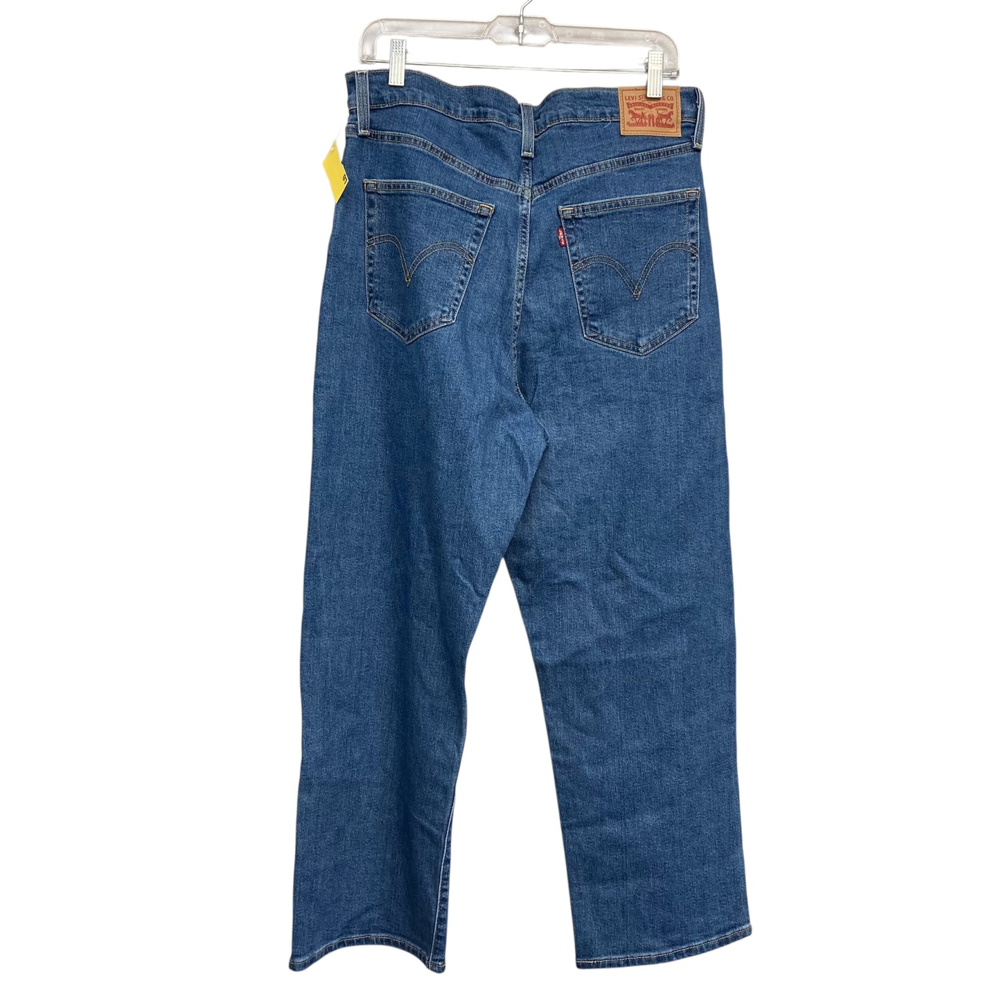 Jeans Straight By Levis In Blue Denim, Size:14
