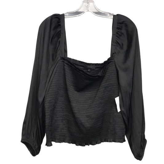 Top Ls By J. Crew In Black, Size:Xl