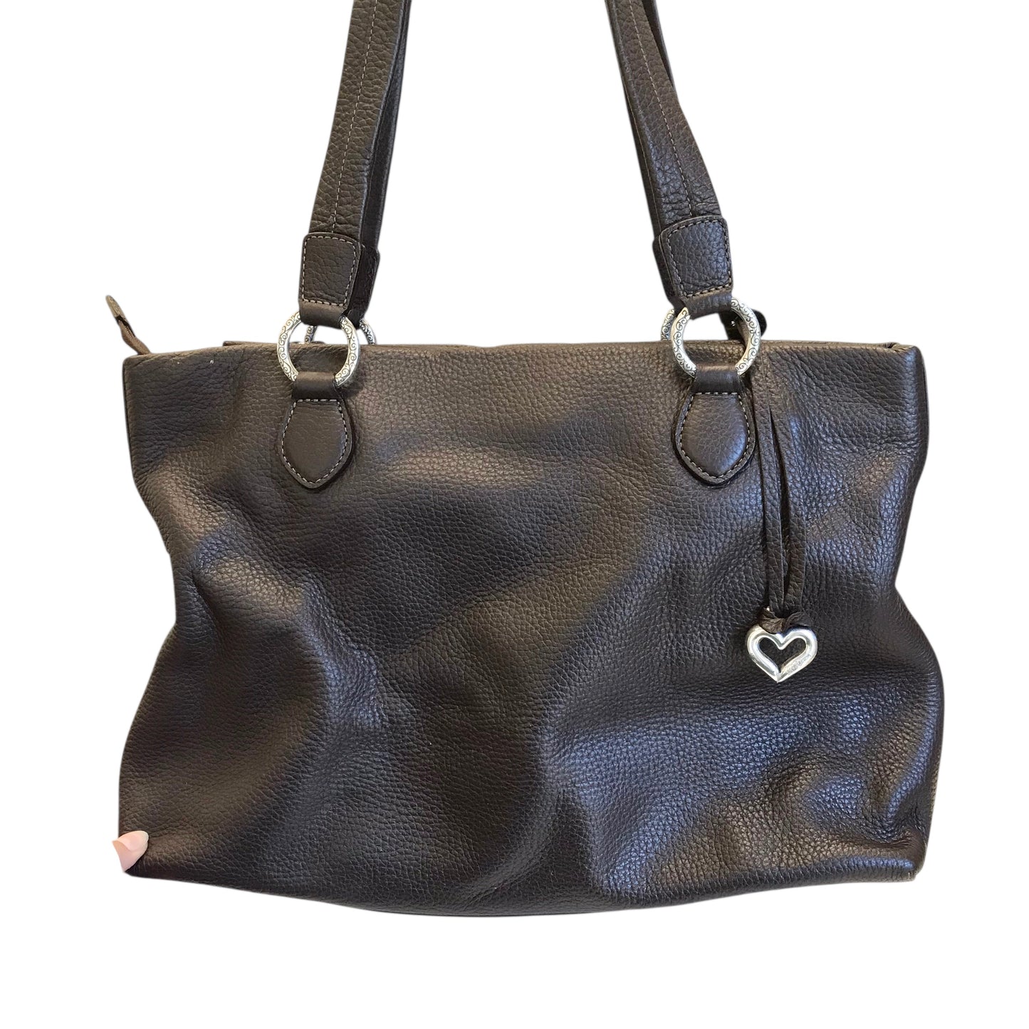 Handbag Leather By Brighton In Brown, Size:Medium