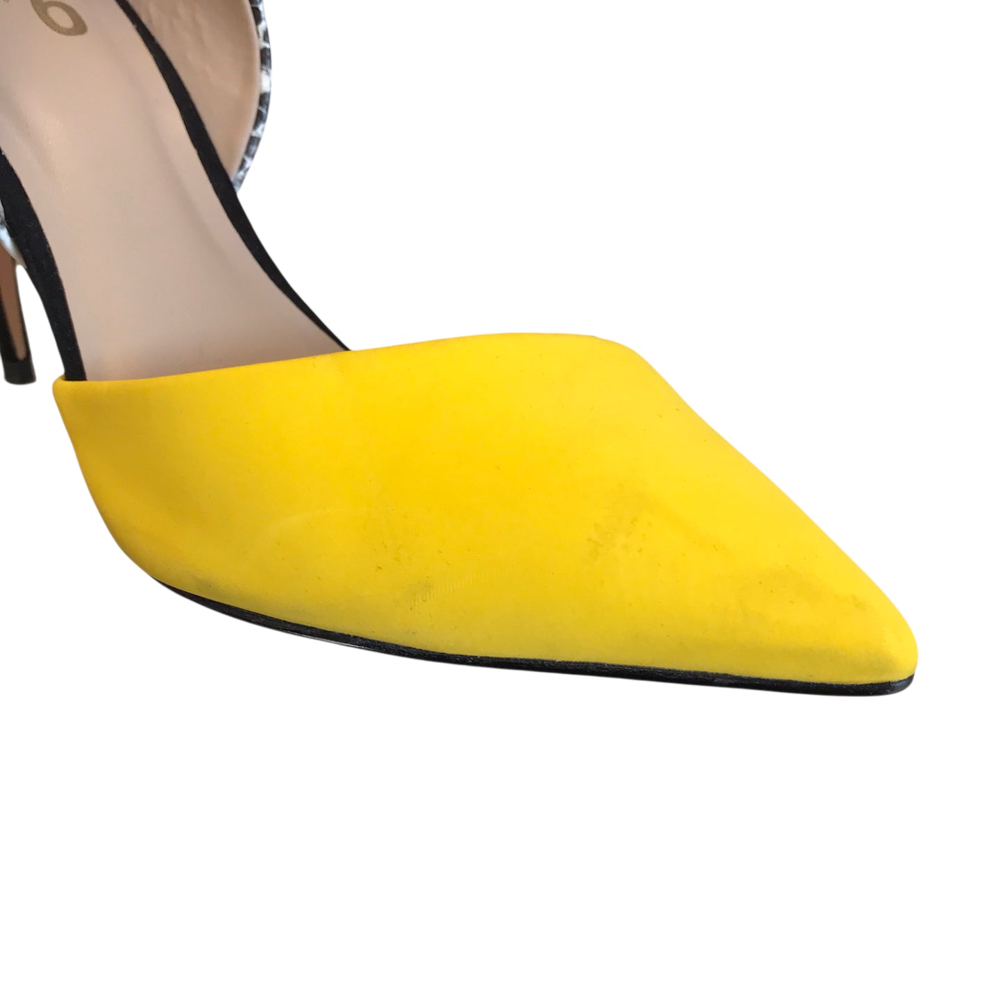 Shoes Heels Stiletto By Mix No 6 In Black & Yellow, Size:7.5