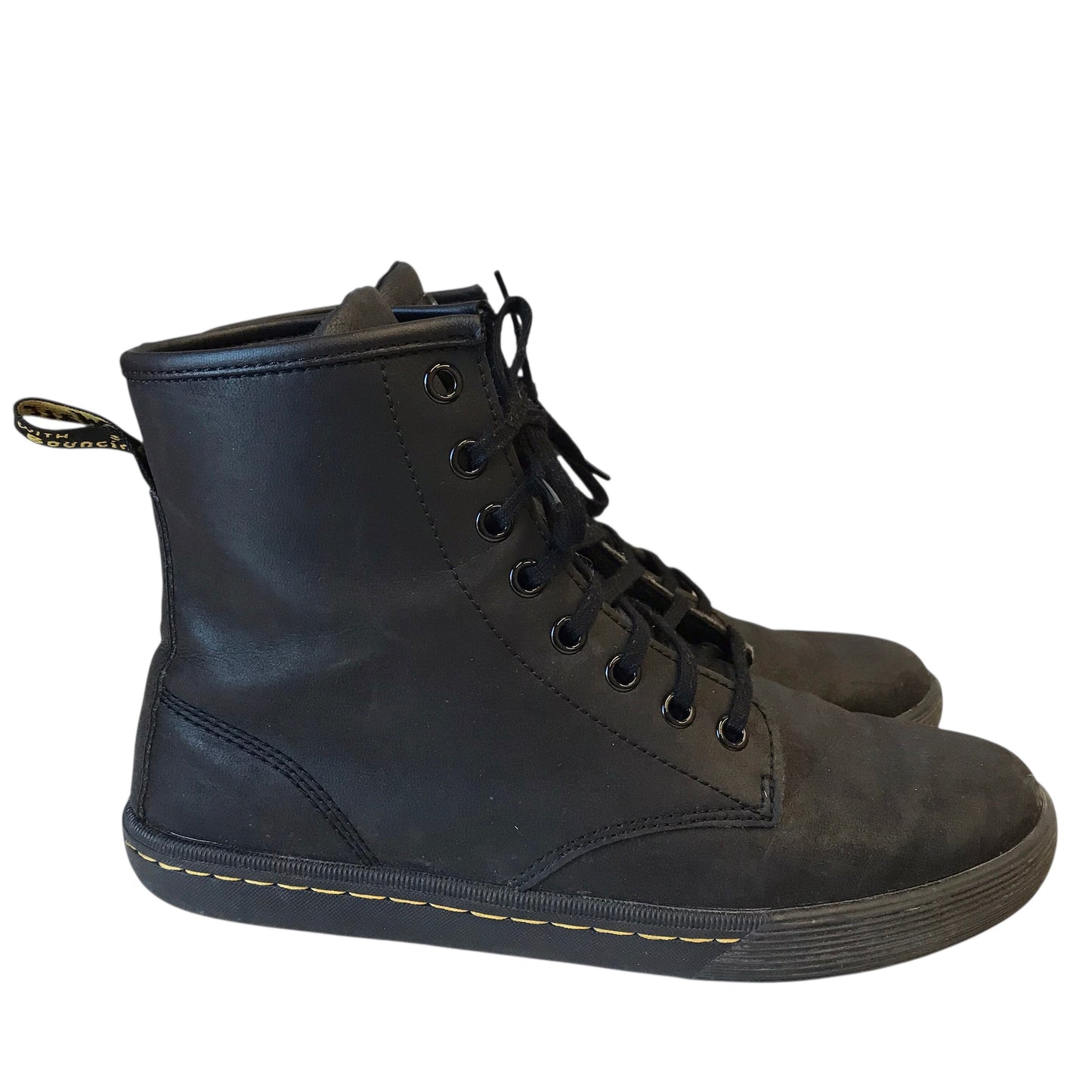 Boots Ankle Flats By Dr Martens In Black, Size:8