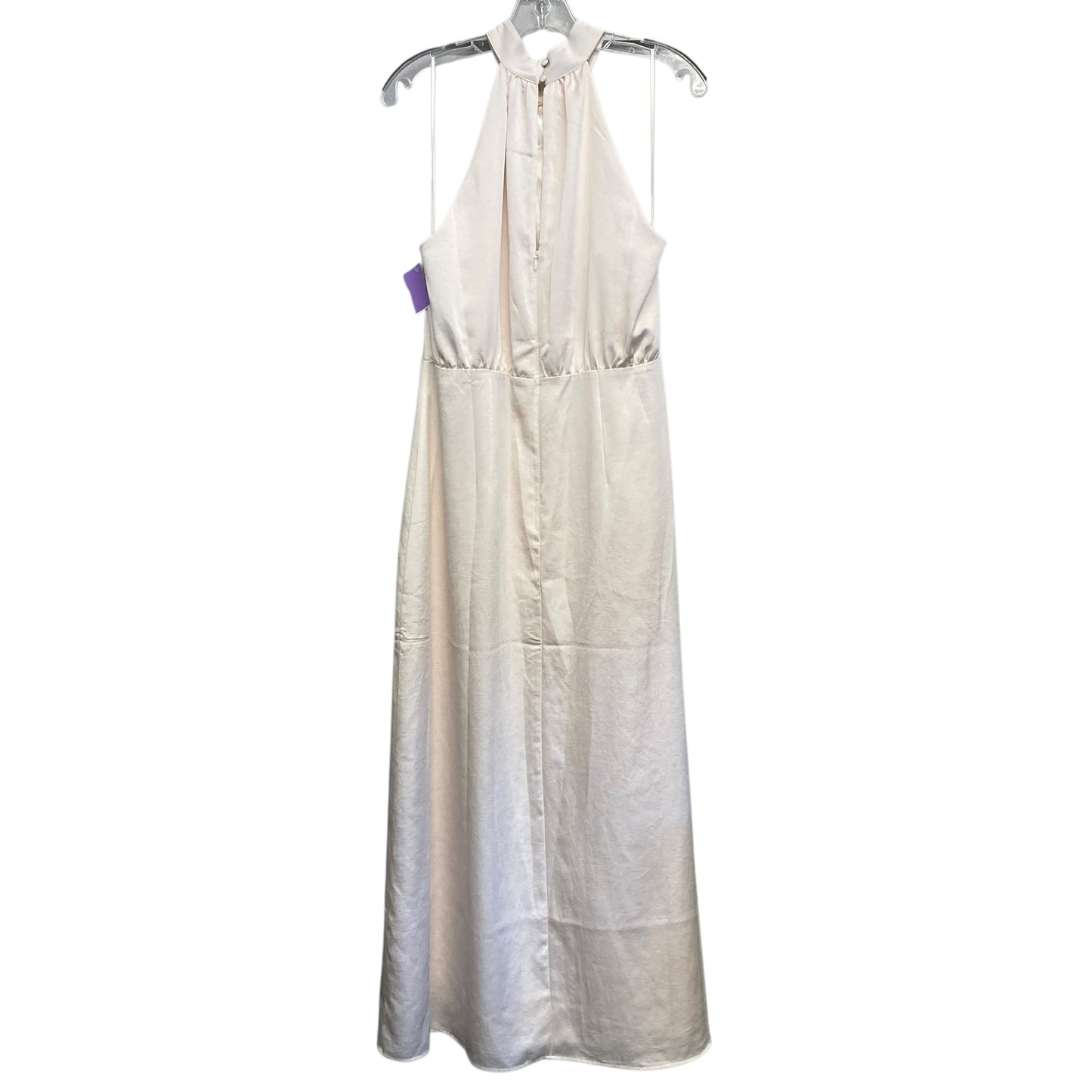 Dress Party Long By Express In Ivory, Size:L