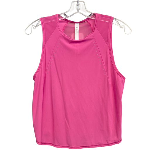 Athletic Tank Top By Lululemon In Pink, Size:M