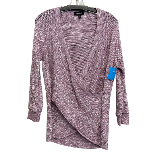 Sweater By Express In Purple, Size:S