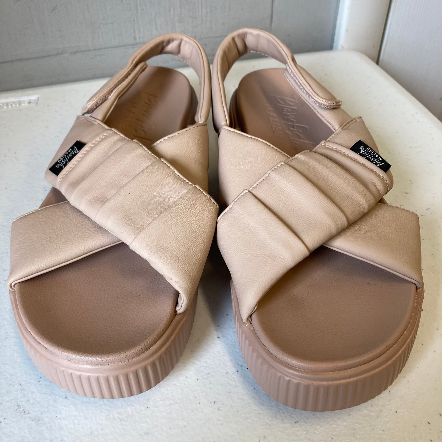 Sandals Flats By Blowfish In Beige, Size:8