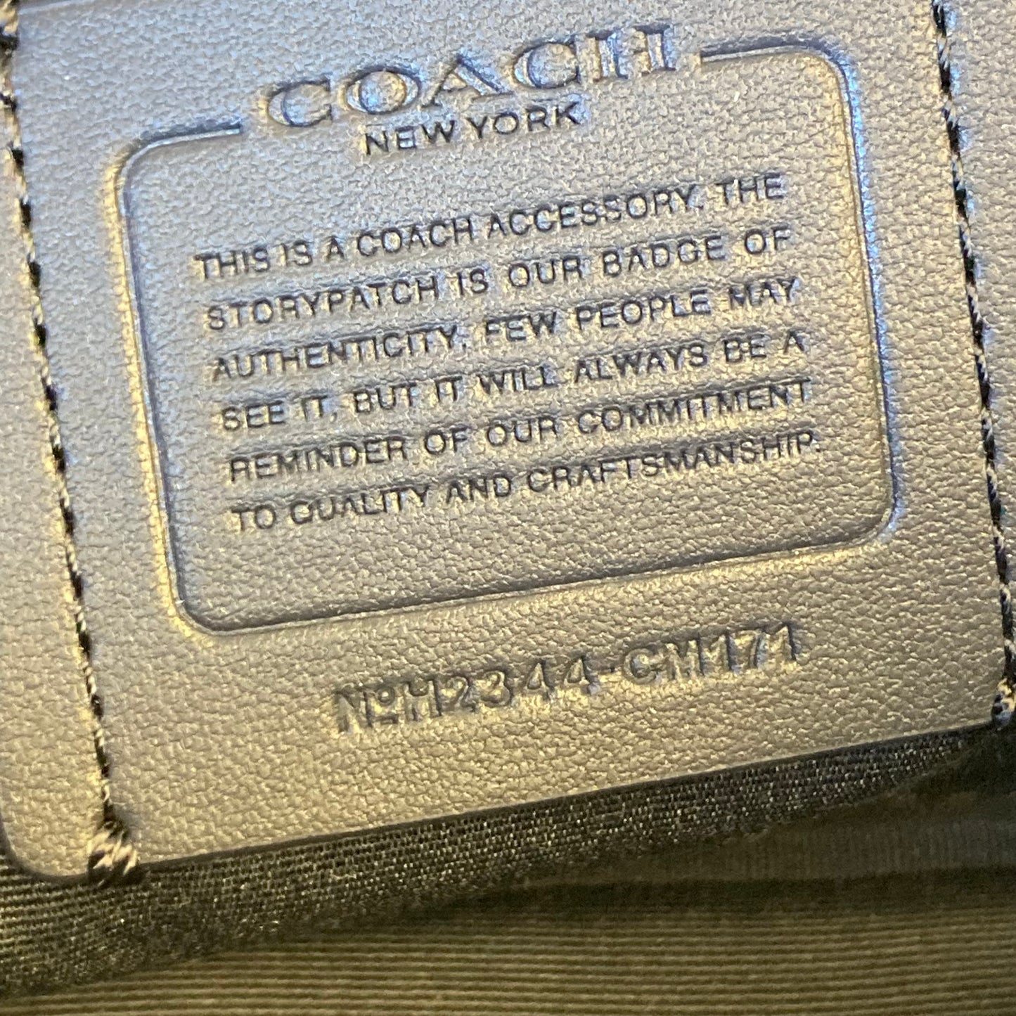 Crossbody Designer By Coach In Black & Blue, Size:Small