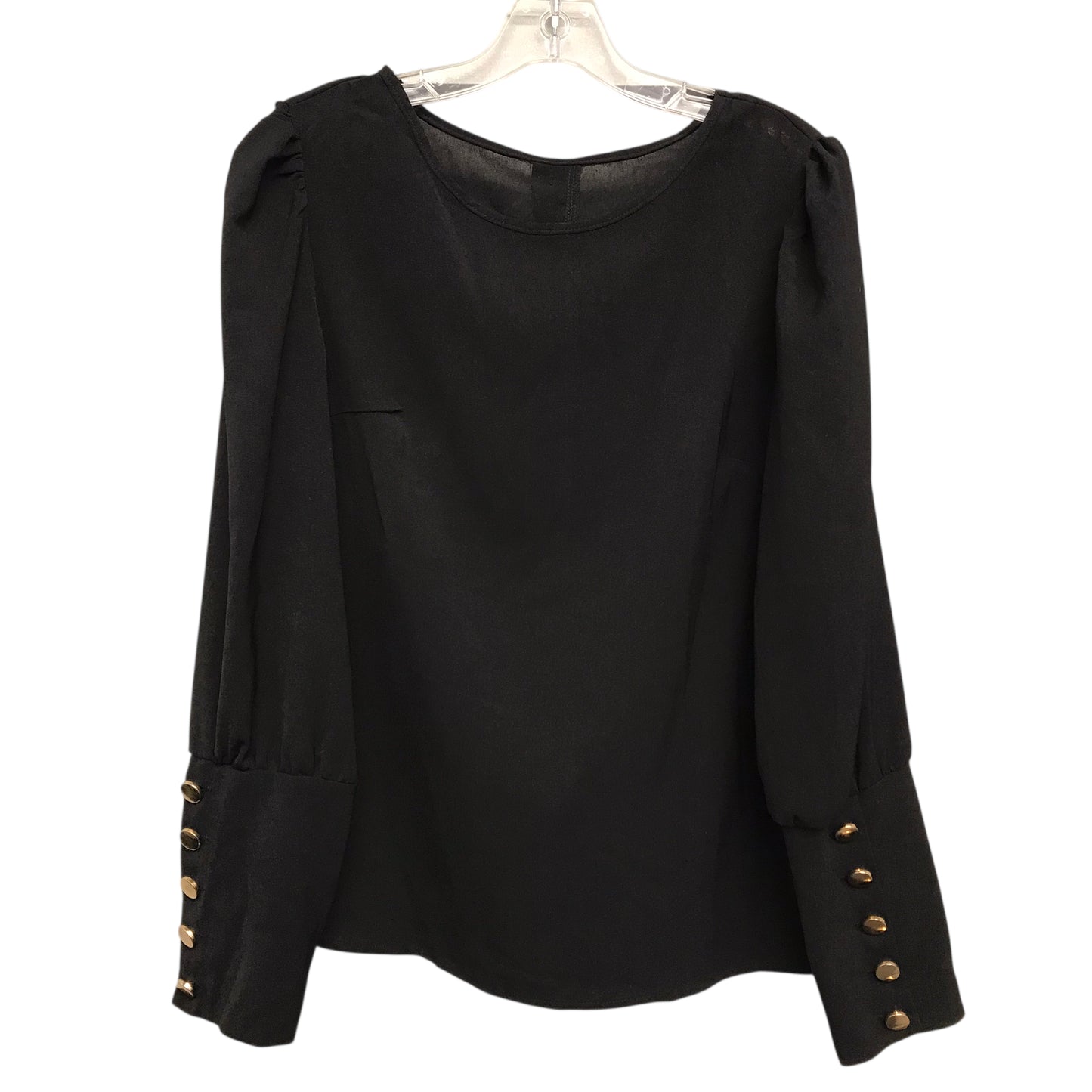 Top Ls By Shein In Black, Size:L