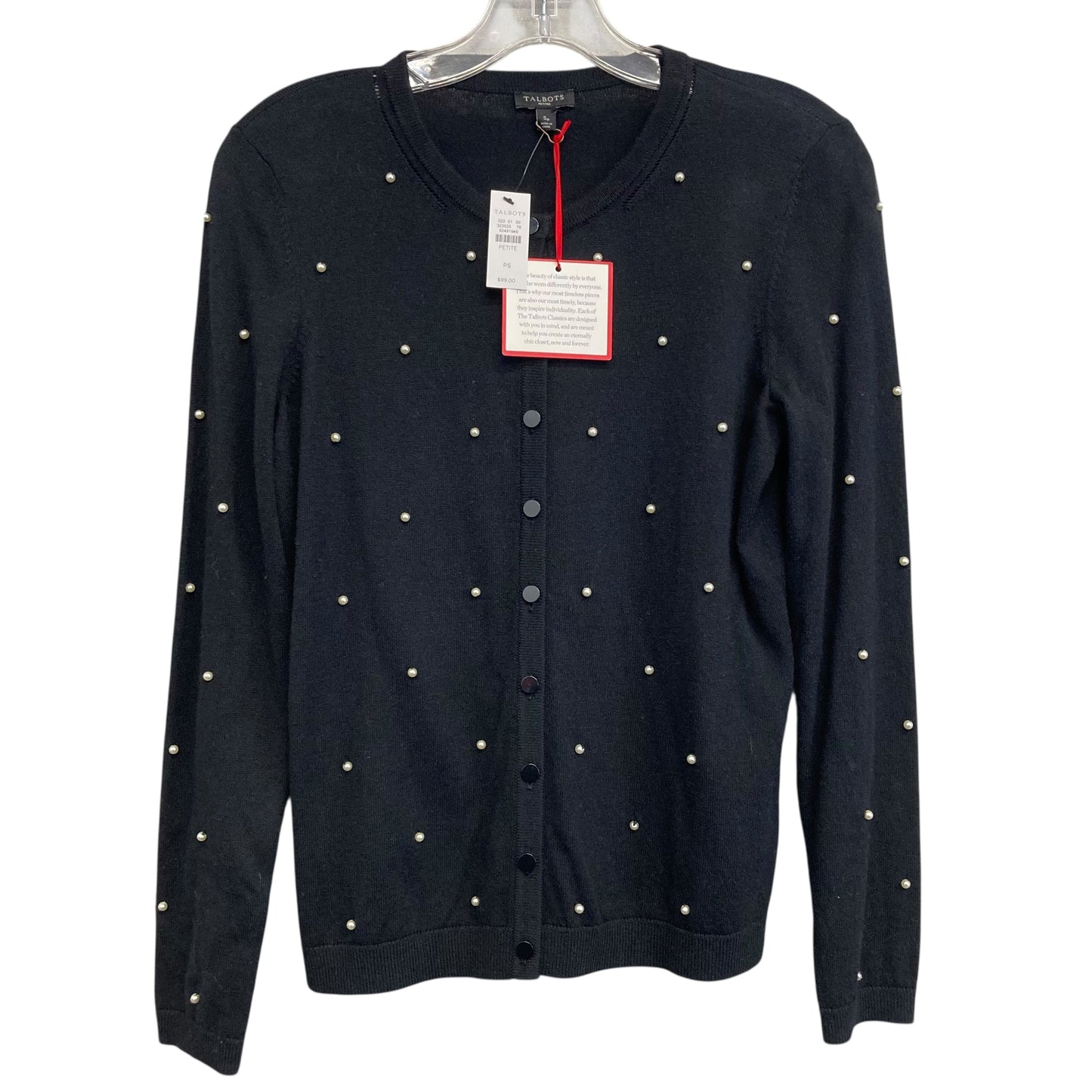 Sweater Cardigan By Talbots In Black, Size:S