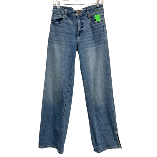 Jeans Flared By Evereve In Blue Denim, Size:6